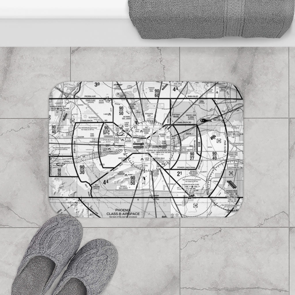 Phoenix TAC Chart bath mat (b&w)