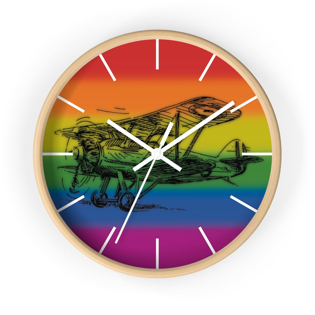 Wall clock Aero 2 (rainbow)