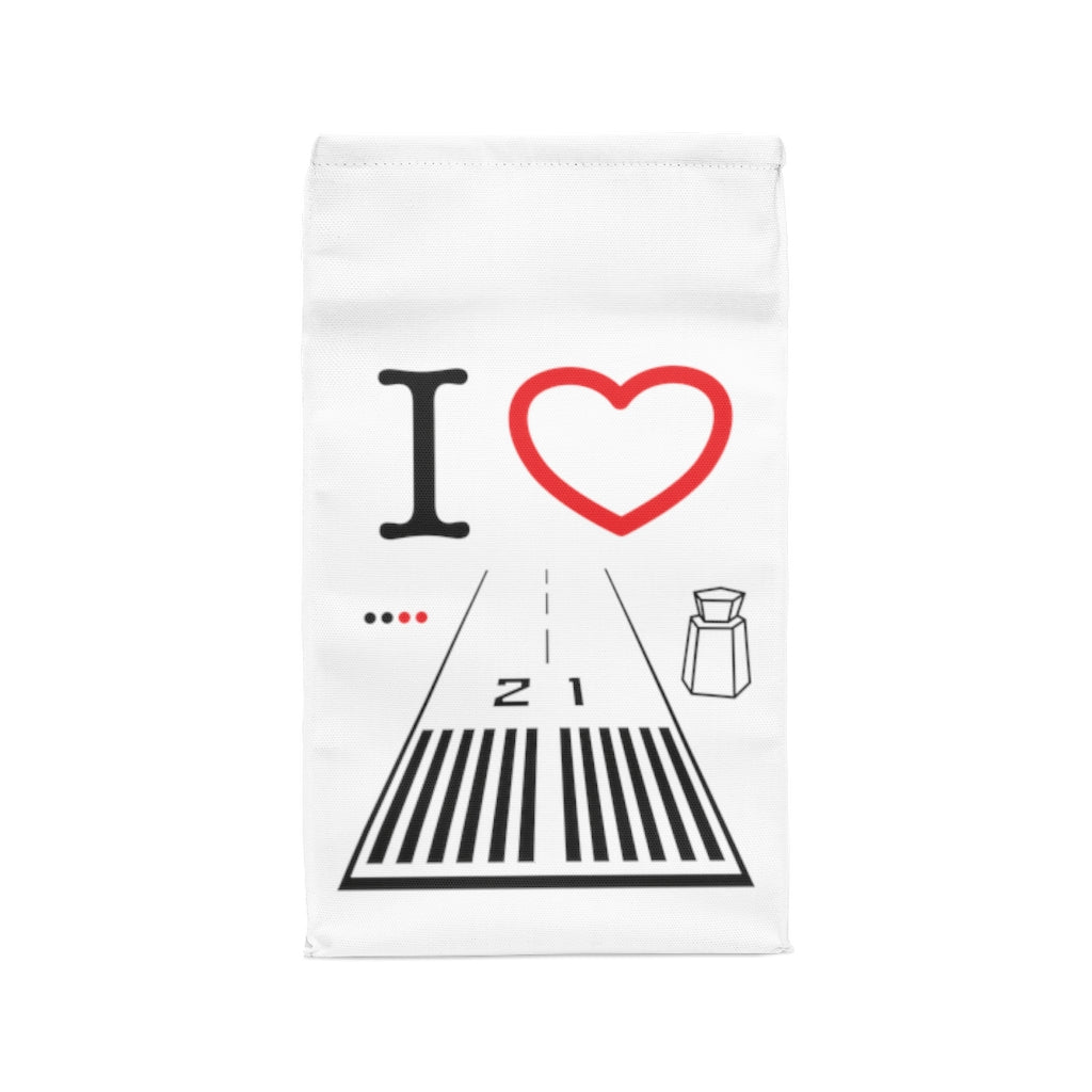 Santa Monica Airport lunch bag (white)