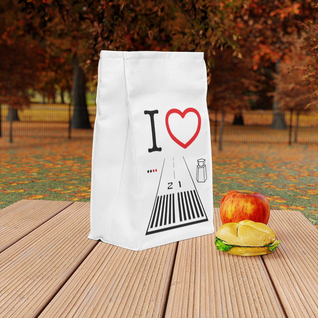 Santa Monica Airport lunch bag (white)