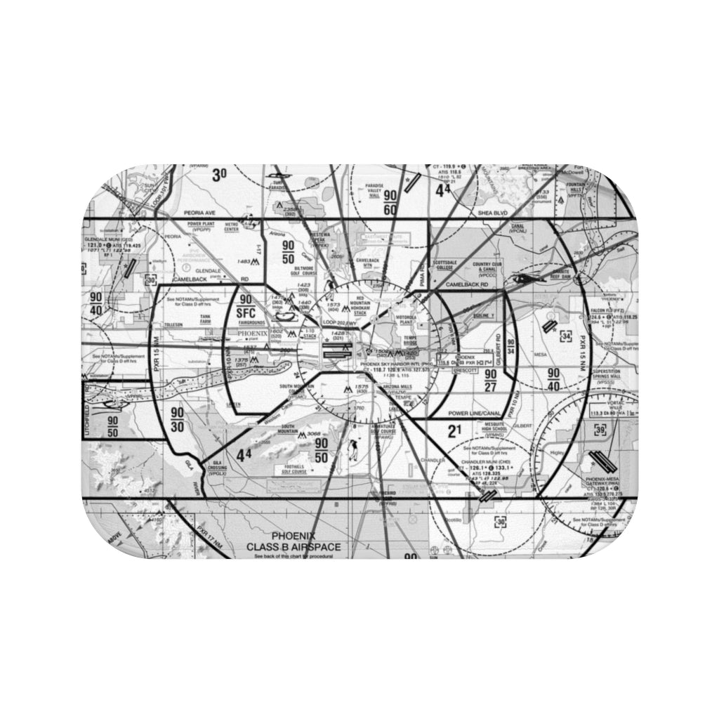 Phoenix TAC Chart bath mat (b&w)