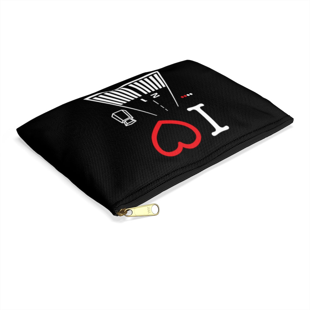 Santa Monica Airport Runway 21 / 3 Accessory Pouch (black)