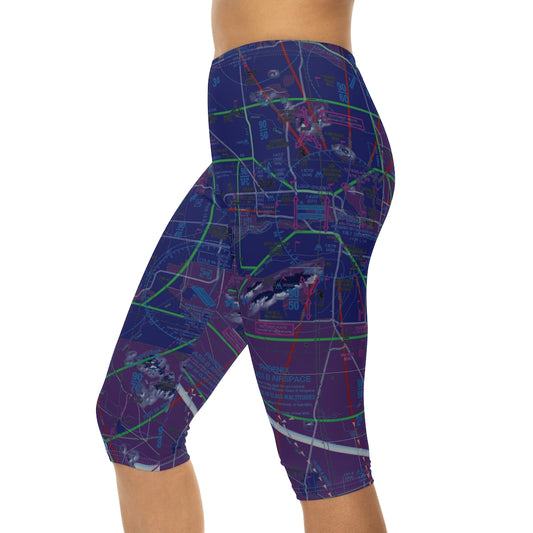 Phoenix TAC Chart capri leggings (invert)