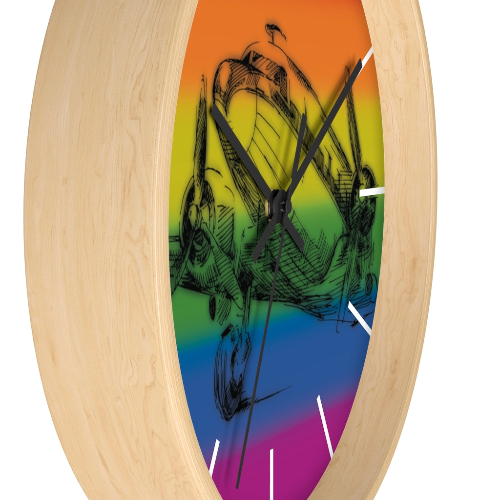 Wall clock Aero 1 (rainbow)