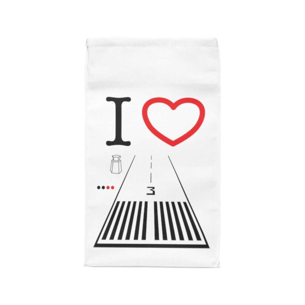 Santa Monica Airport lunch bag (white)