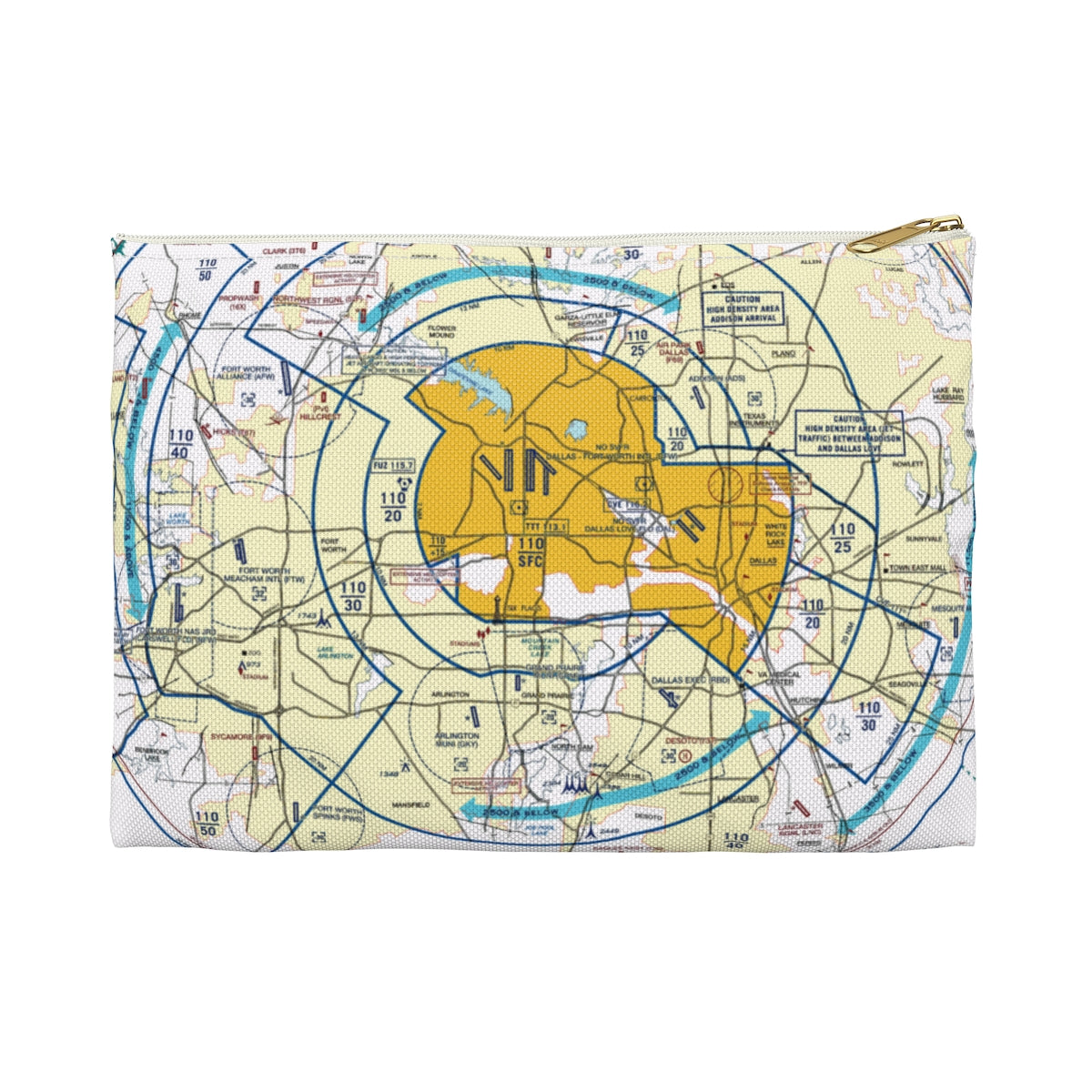 Dallas - Ft. Worth Flyway Chart Accessory Pouch