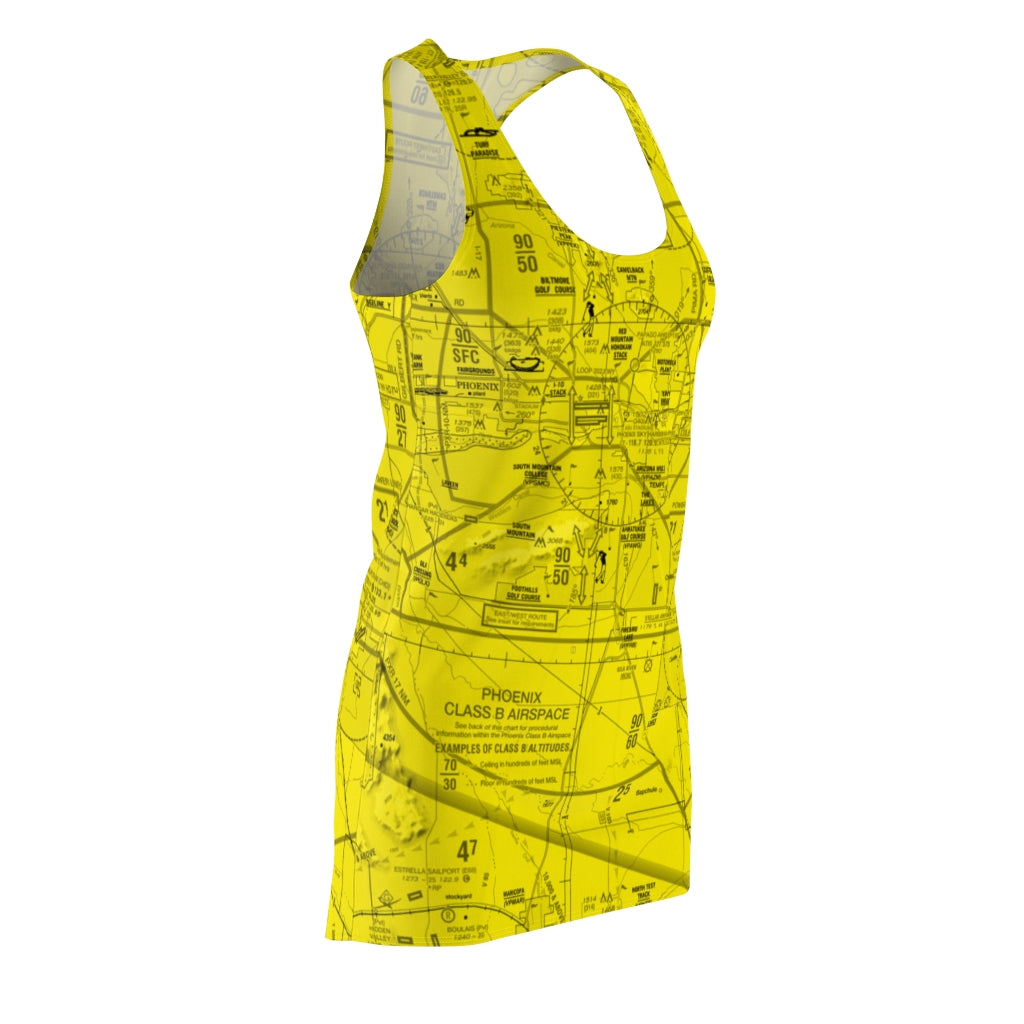 Phoenix TAC Chart racerback dress (yellow)