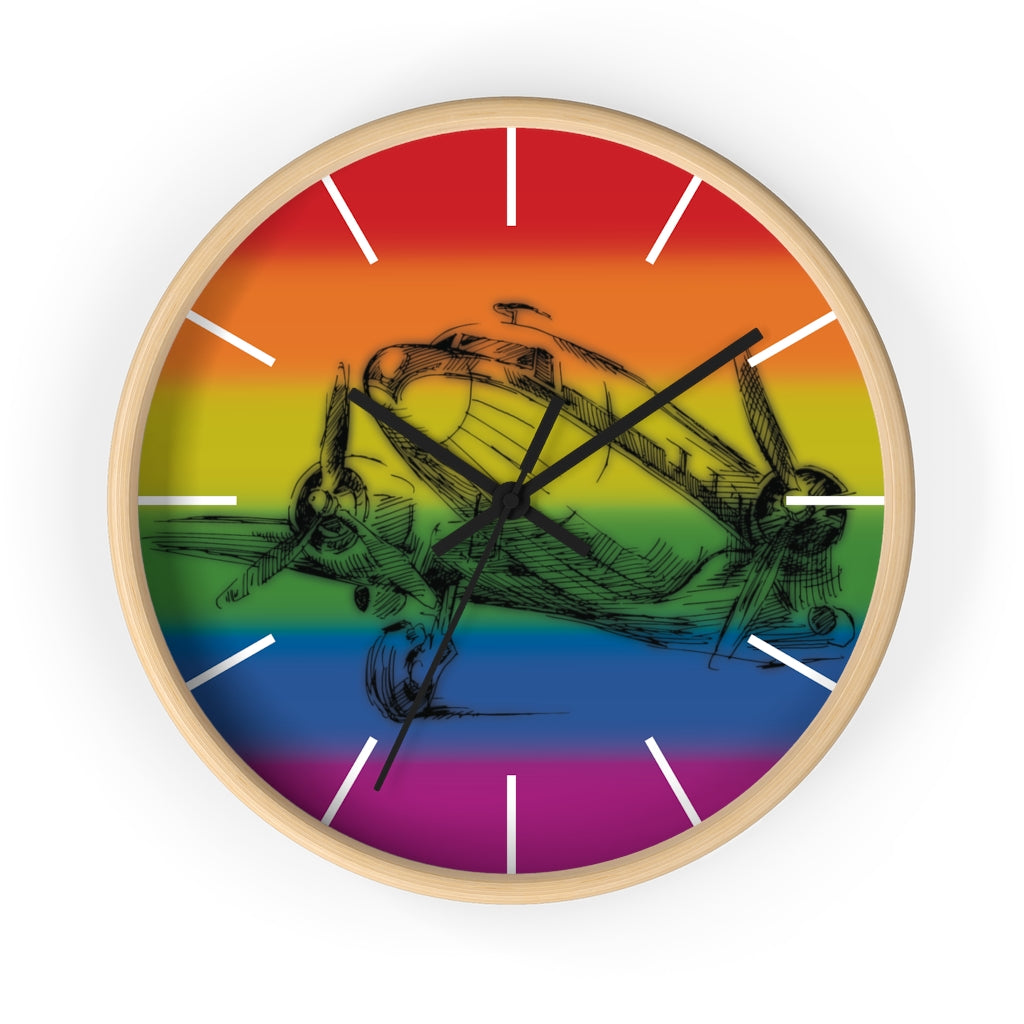 Wall clock Aero 1 (rainbow)