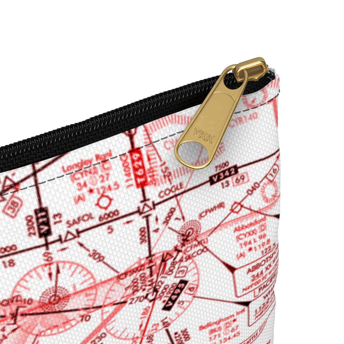 Enroute Low Altitude Chart Accessory Pouch (red&white)