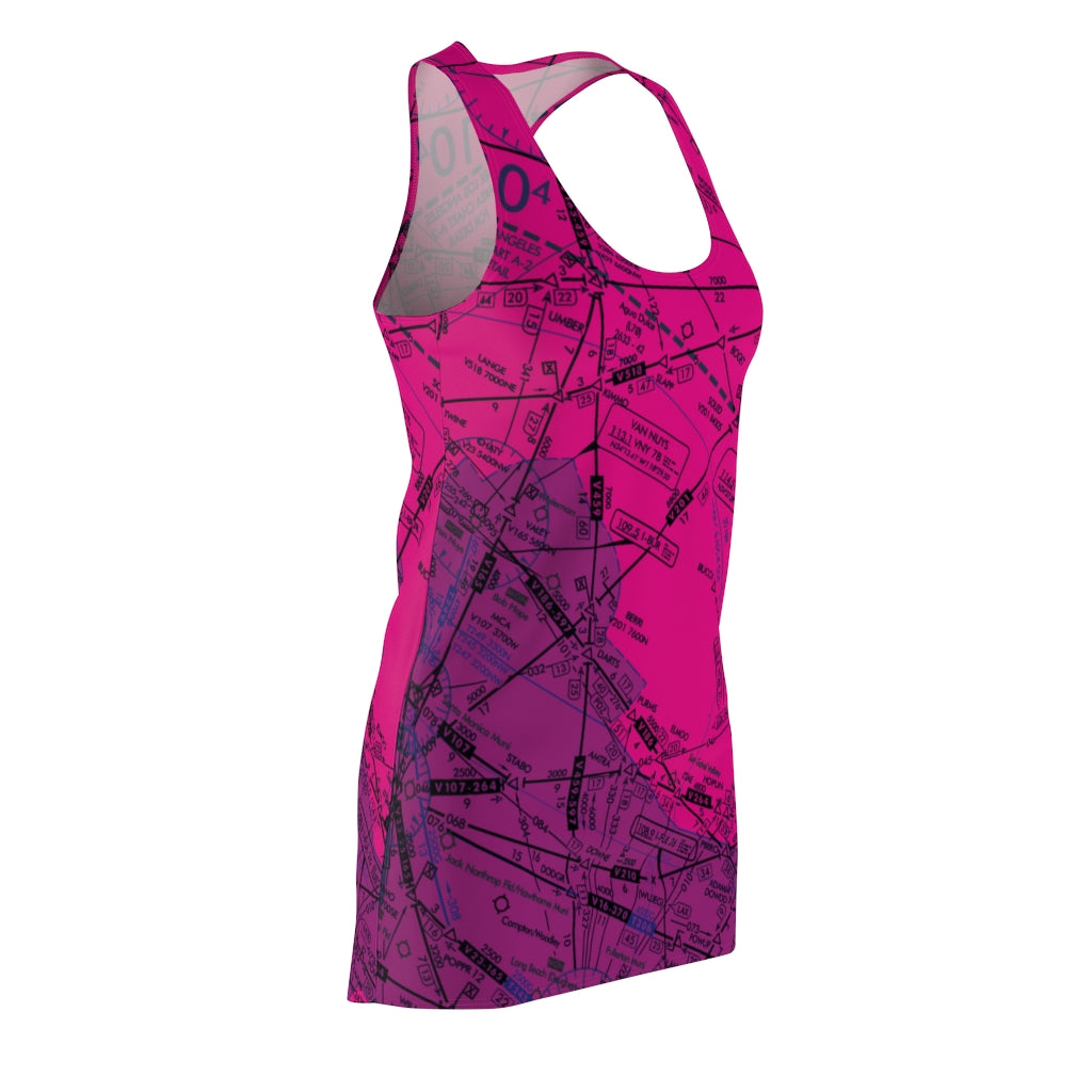 Enroute Low Altitude Chart - Racerback Dress (pink)Enroute Low Altitude Chart - Racerback Dress (pink)