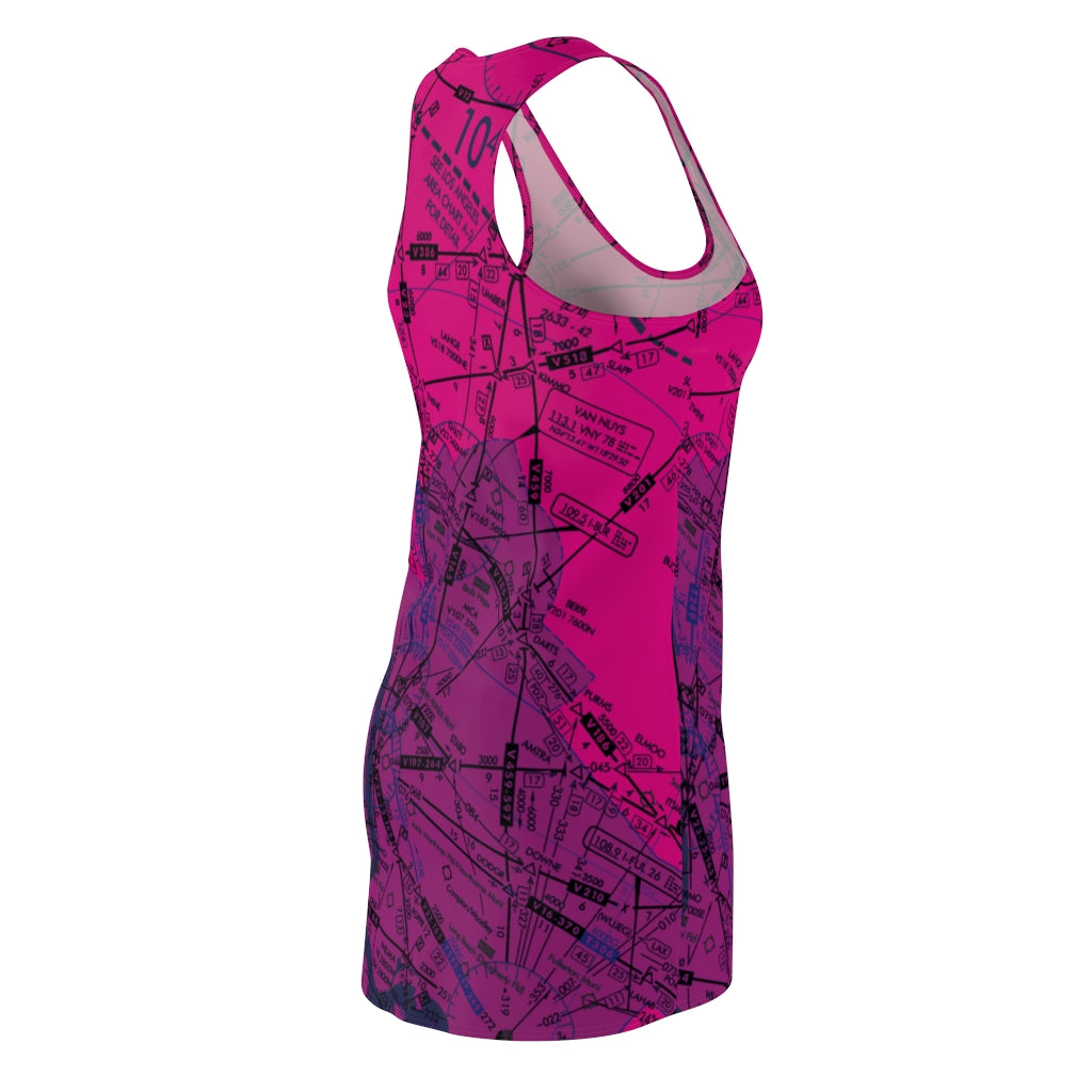 Enroute Low Altitude Chart - Racerback Dress (pink)