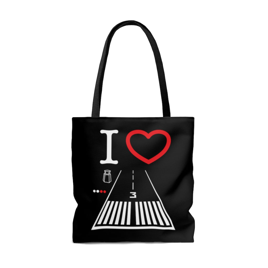 Santa Monica Airport Runway 21 / 3 - tote bag (black)