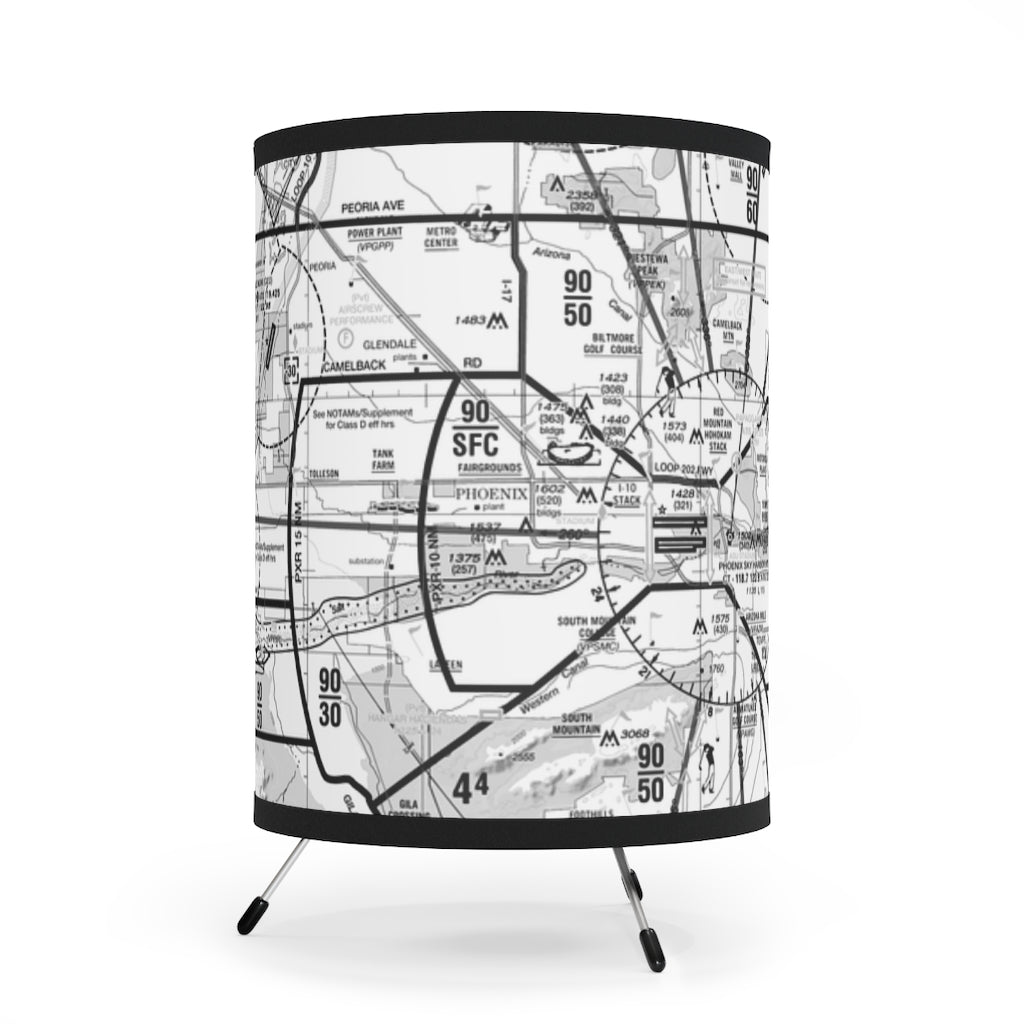Phoenix TAC Chart (b&w) - Tripod Lamp