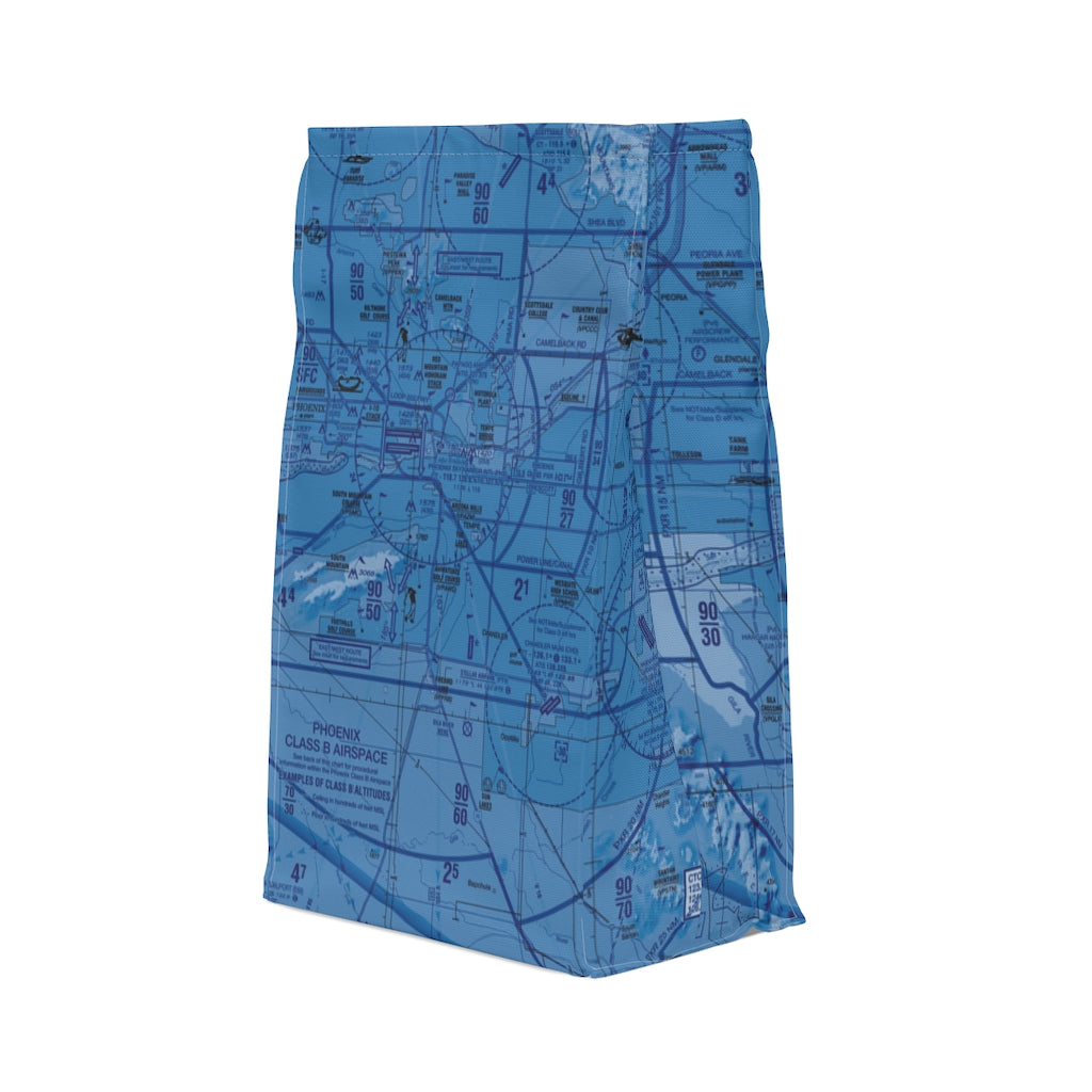 Phoenix TAC Chart polyester lunch bag (blue)