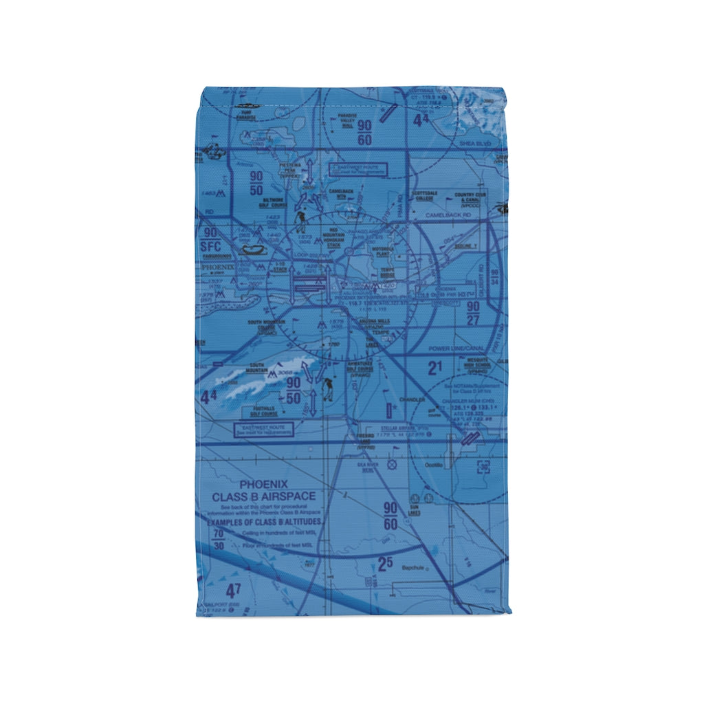 Phoenix TAC Chart polyester lunch bag (blue)