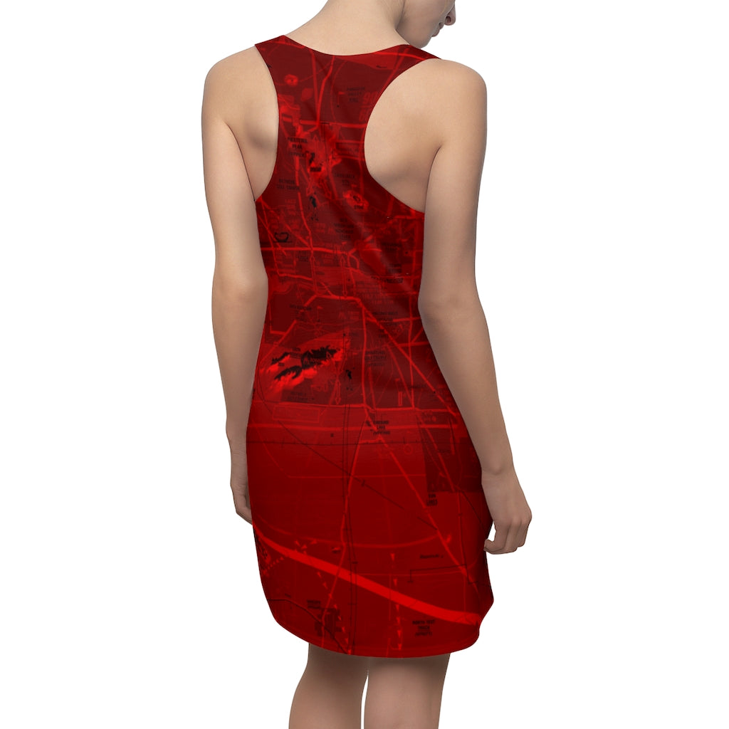 Phoenix TAC Chart racerback dress (red)