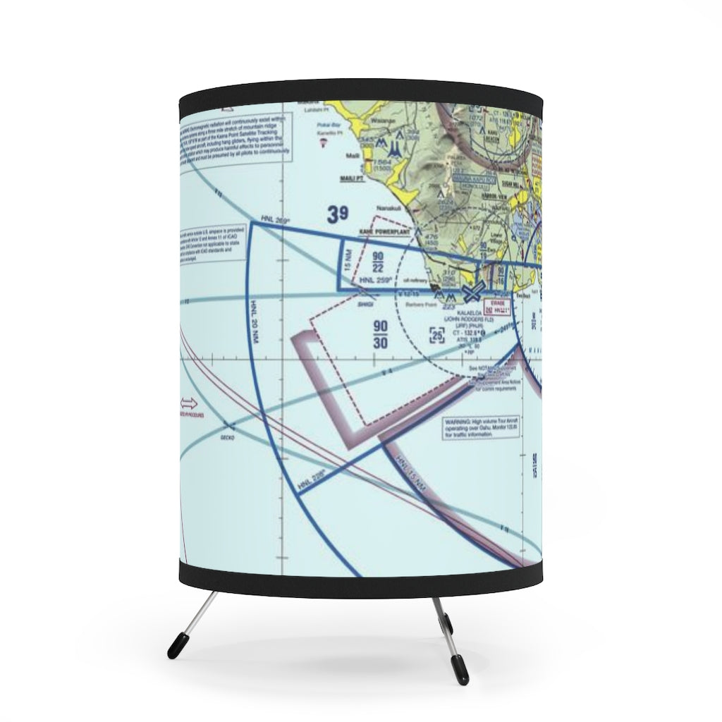 Honolulu Sectional Chart - Tripod Lamp