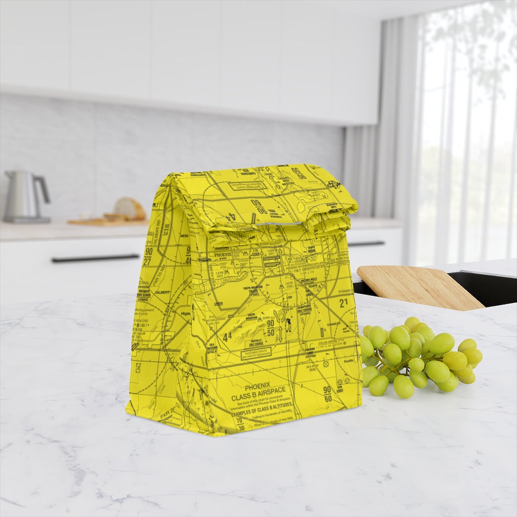 Phoenix TAC Chart polyester lunch bag (yellow)