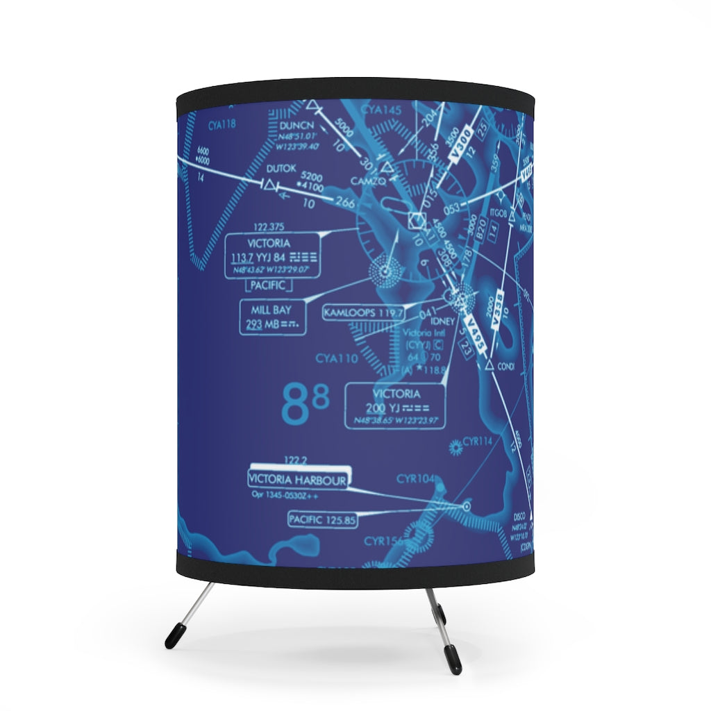 Enroute Low Altitude Chart (blue) - Tripod Lamp