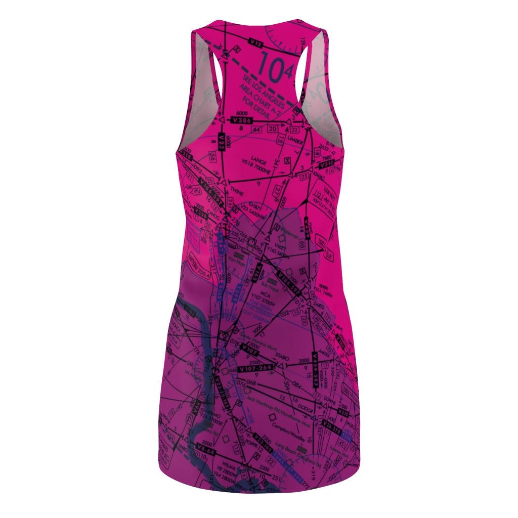 Enroute Low Altitude Chart - Racerback Dress (pink)