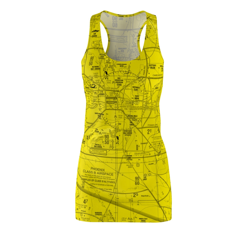 Phoenix TAC Chart racerback dress (yellow)