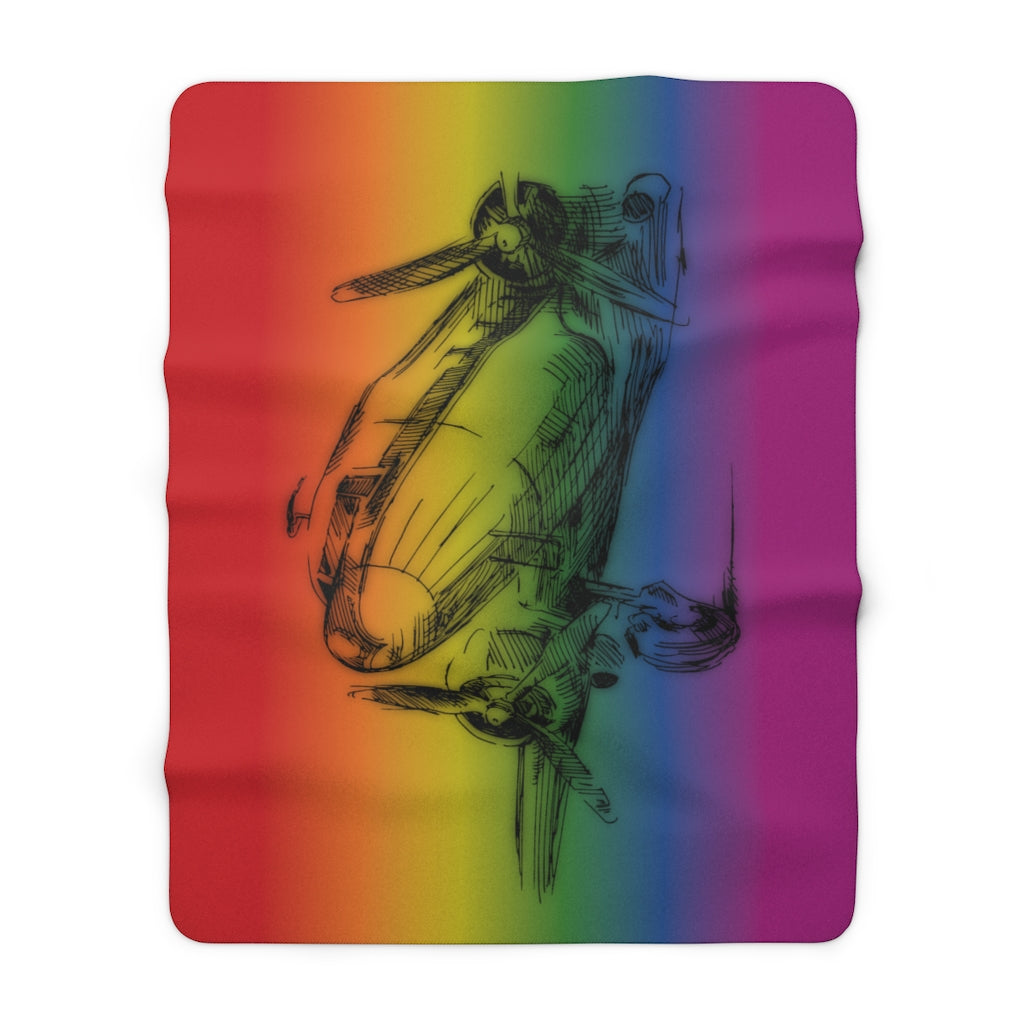 Aero 1 sherpa fleece blanket