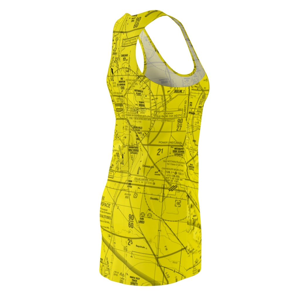 Phoenix TAC Chart racerback dress (yellow)