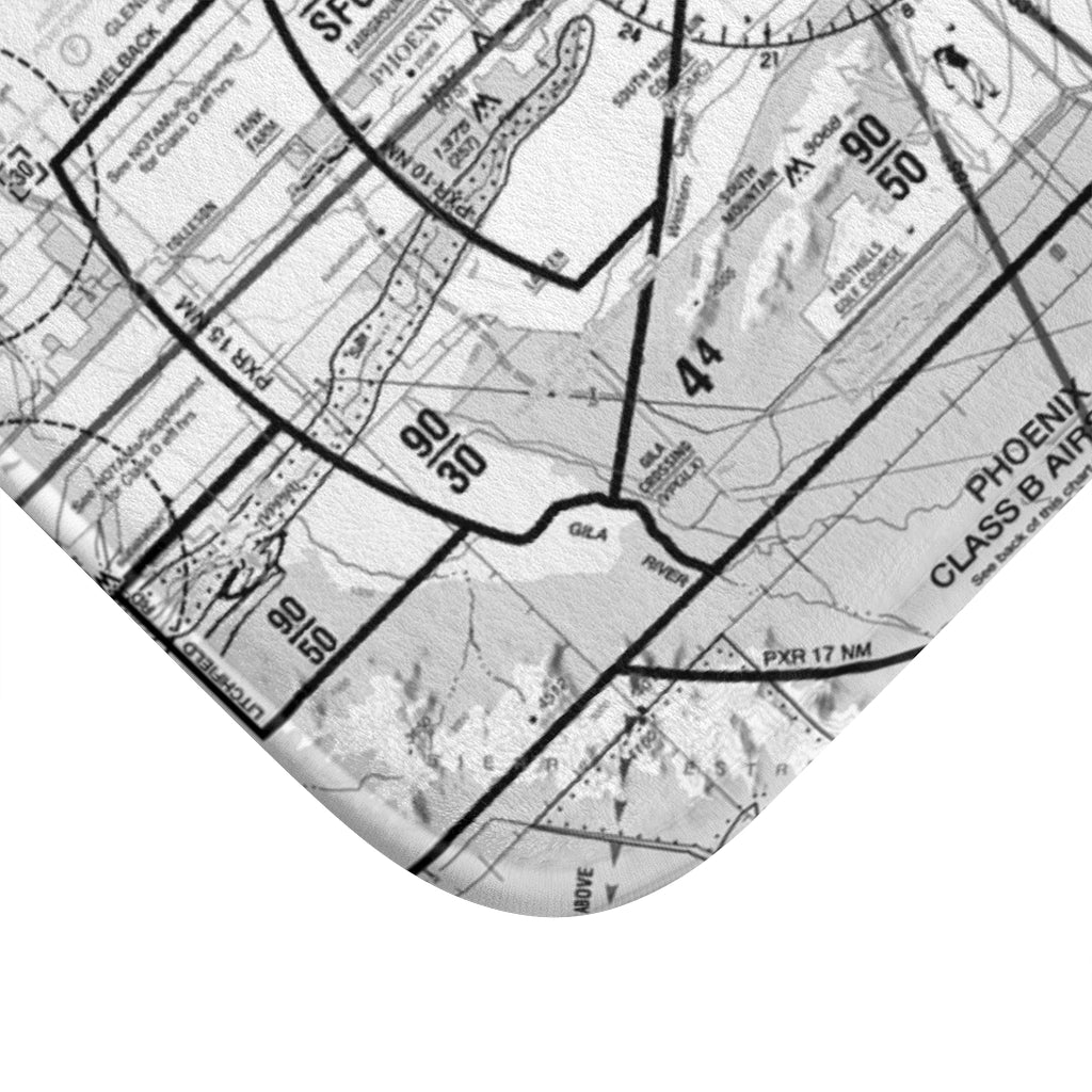 Phoenix TAC Chart bath mat (b&w)