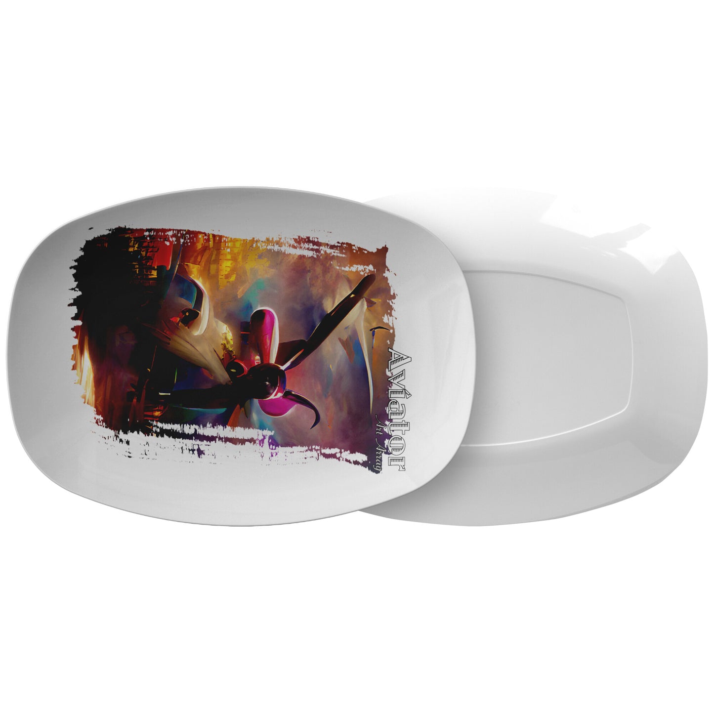 Aviator Art Array #2 - serving platter