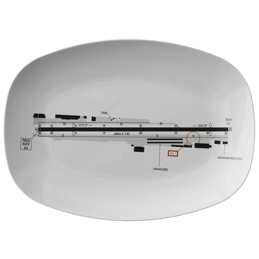 Hawthorne Airport taxi diagram - serving platter