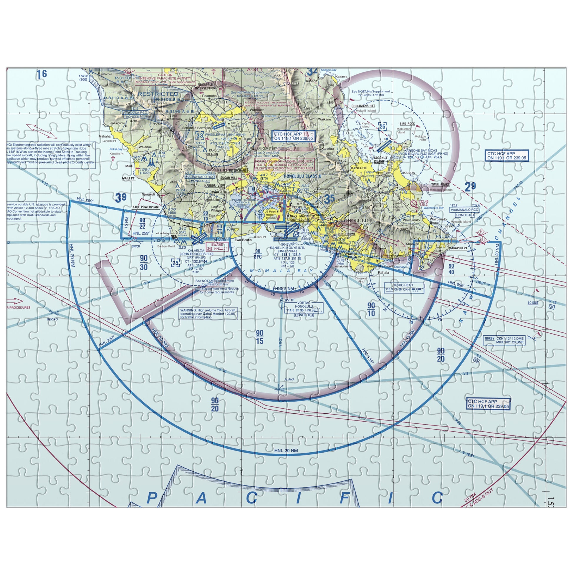 Honolulu Sectional Chart jigsaw puzzle