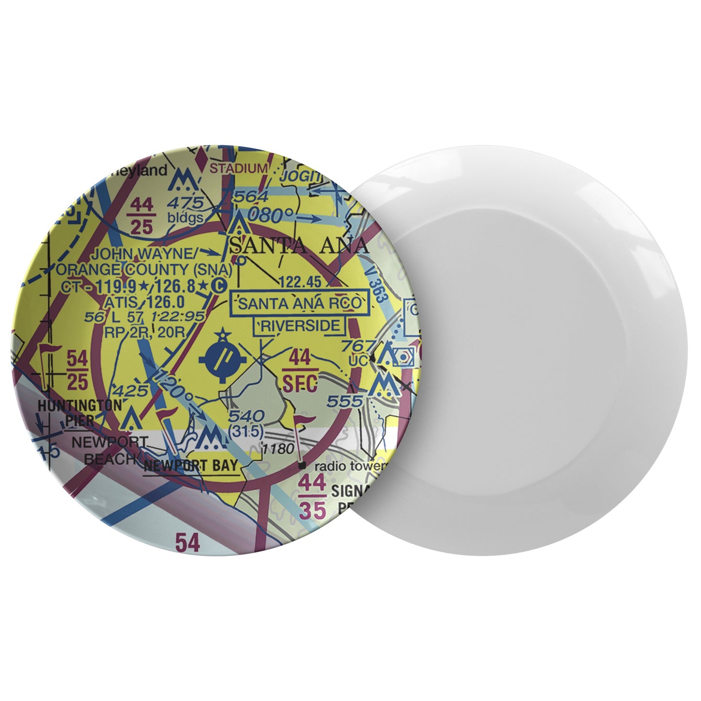 John Wayne / Orange County Airport - dinner plate