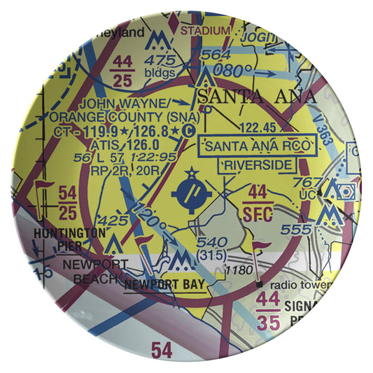 John Wayne / Orange County Airport - dinner plate