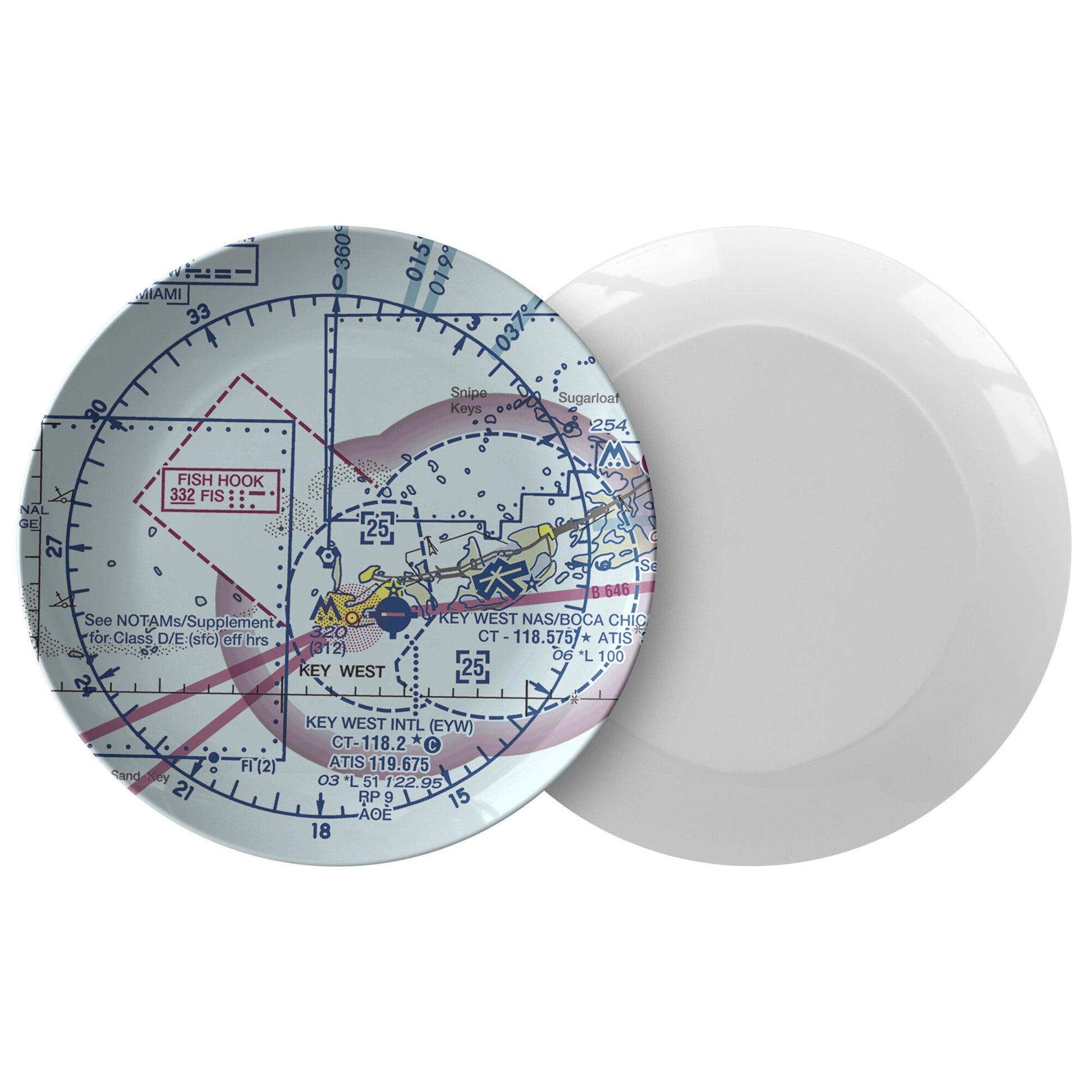 Key West Airport - dinner plate