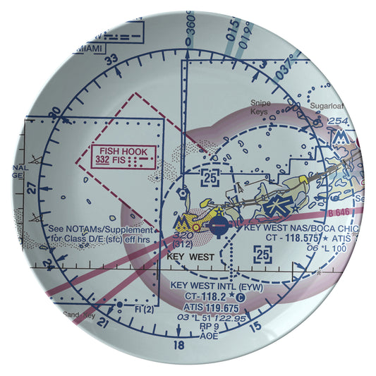 Key West Airport - dinner plate