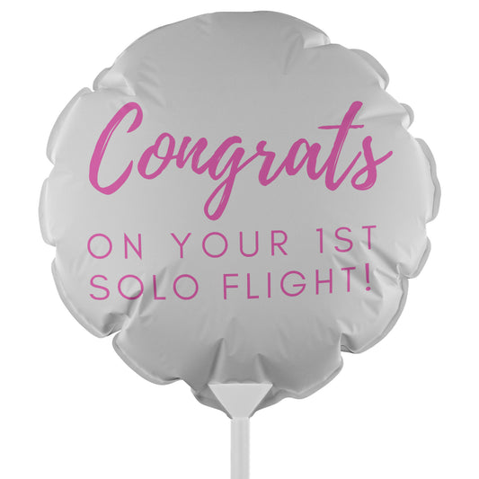 Congrats on your first solo flight! - reusable balloon