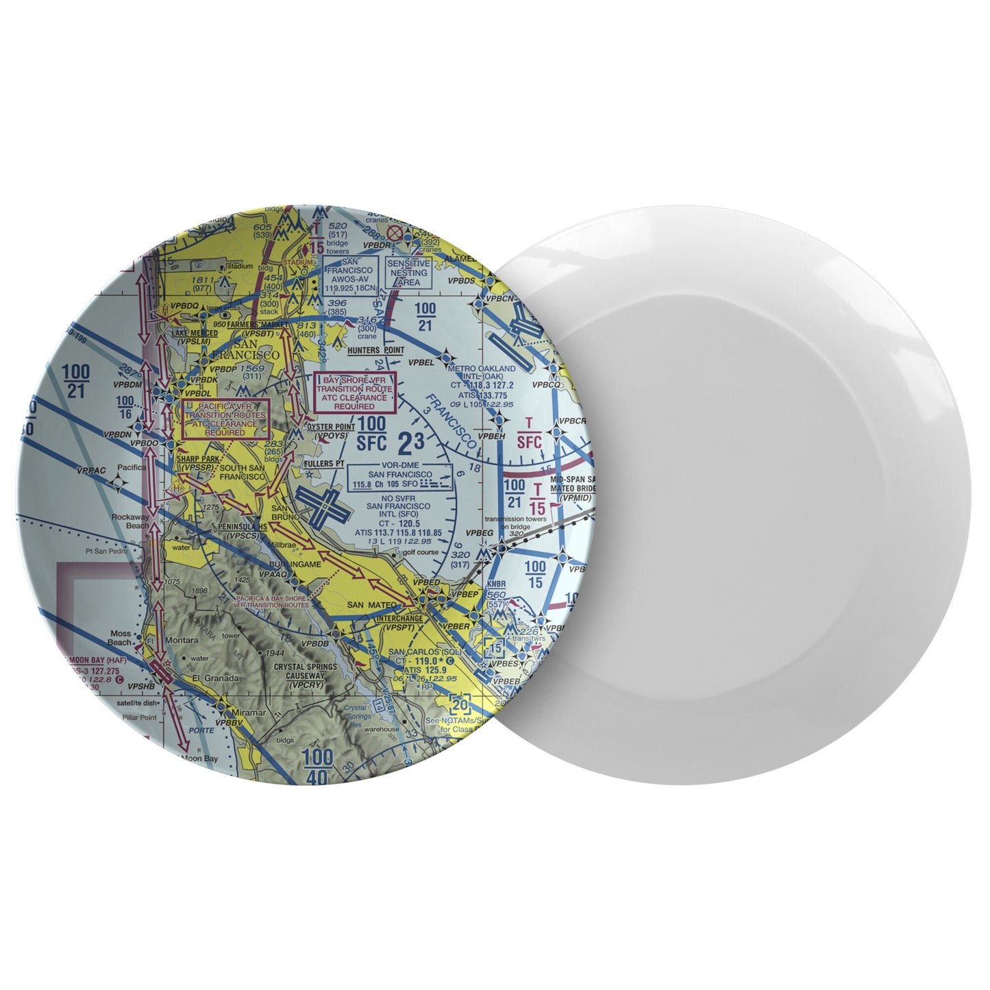 San Francisco TAC Chart - dinner plate