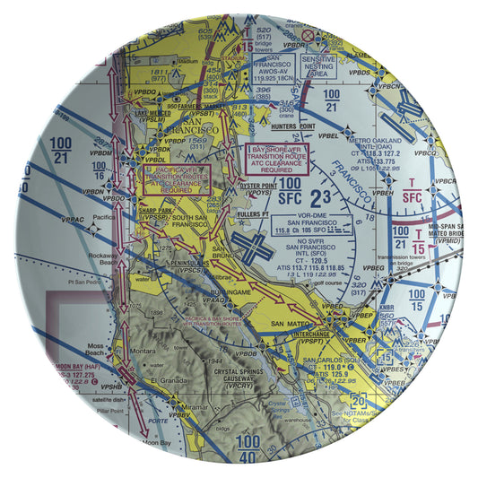 San Francisco TAC Chart - dinner plate