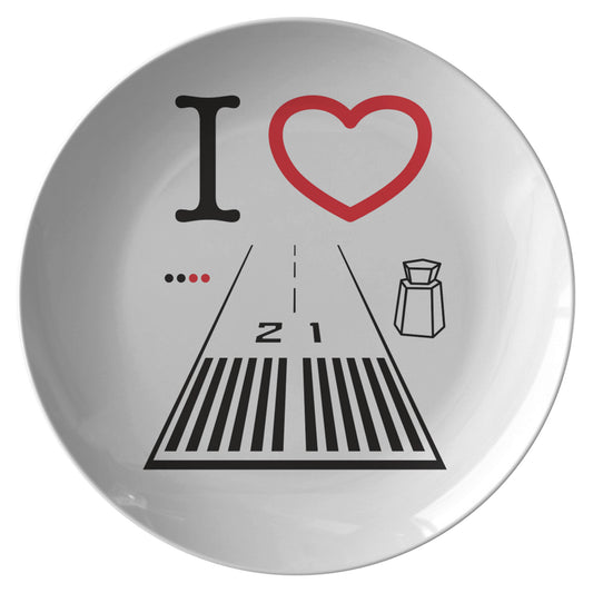 Santa Monica Airport Runway 21 - dinner plate