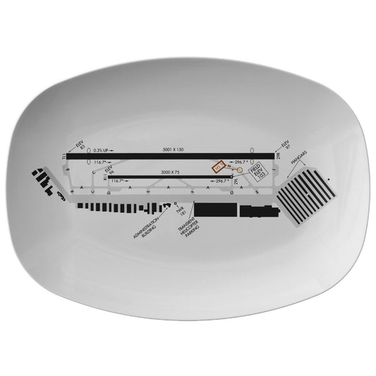 Torrance Airport taxi diagram - serving platter