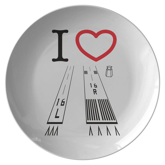 Van Nuys Airport Runways 16L - 16R - dinner plate