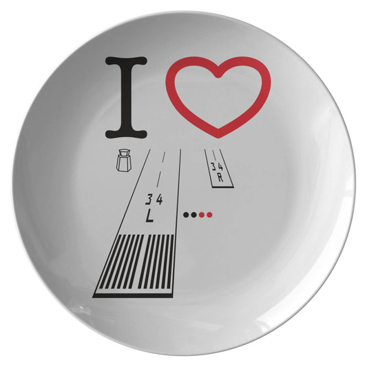 Van Nuys Airport Runways 34L - 34R - dinner plate