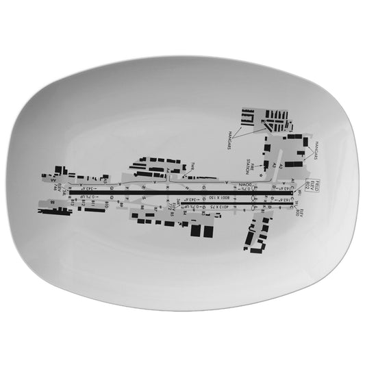 Van Nuys Airport taxi diagram - serving platter