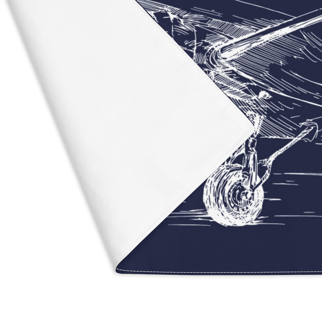 Kitchen placemat - Aero 3 (blue)