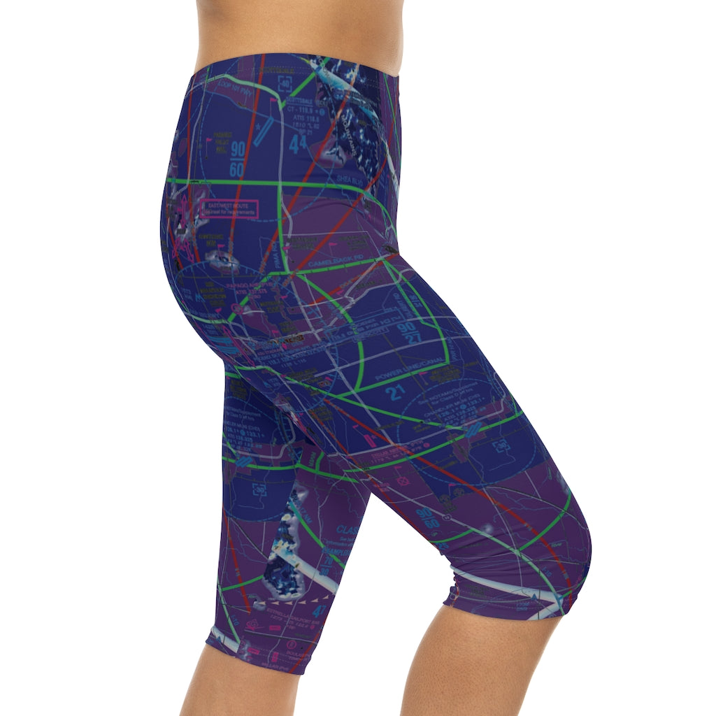 Phoenix TAC Chart capri leggings (invert)
