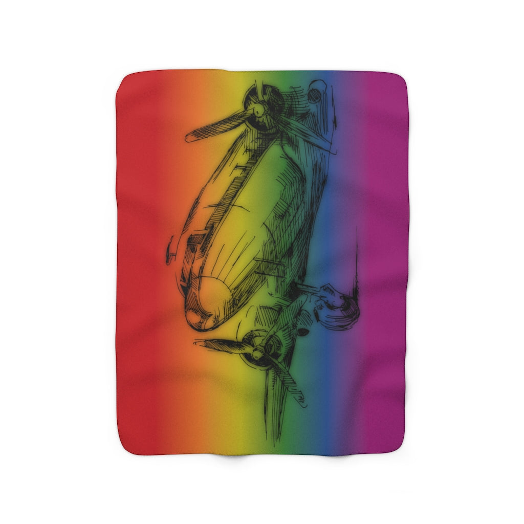Aero 1 sherpa fleece blanket