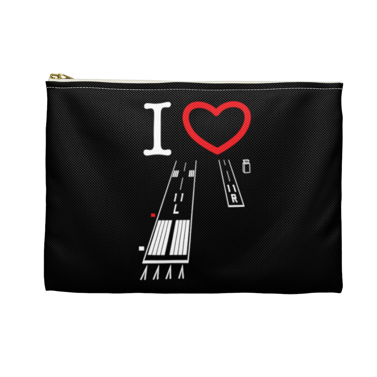 Torrance Airport Runways 29L - 29R / 11L - 11R Accessory Pouch (black)