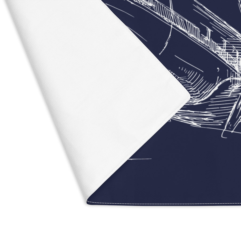 Kitchen placemat - Aero 1 (blue)