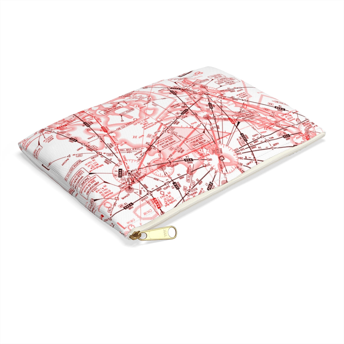 Enroute Low Altitude Chart Accessory Pouch (red&white)