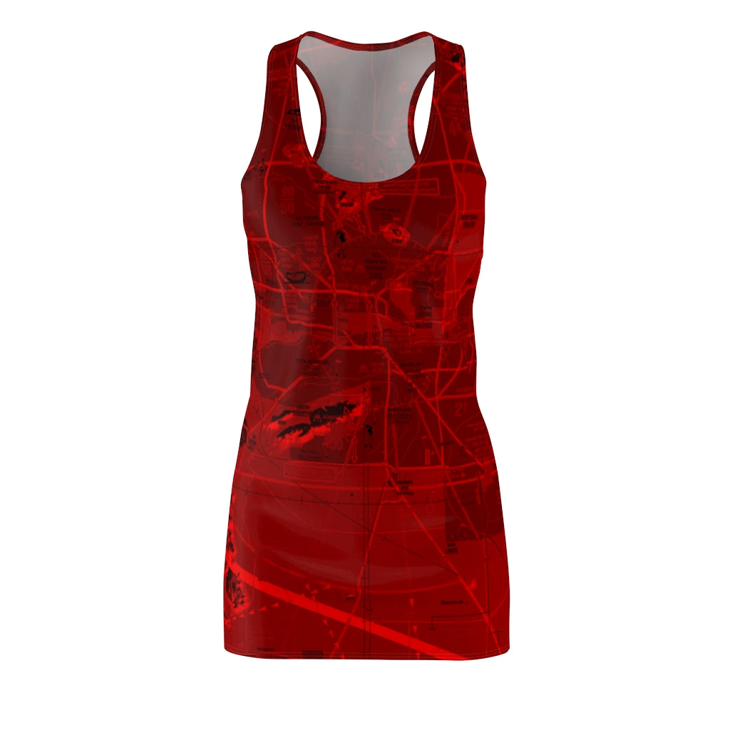 Phoenix TAC Chart racerback dress (red)